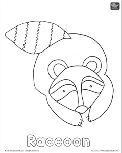 Raccoon printable coloring pages or patterns a to z teacher stuff printable pages and worksheets