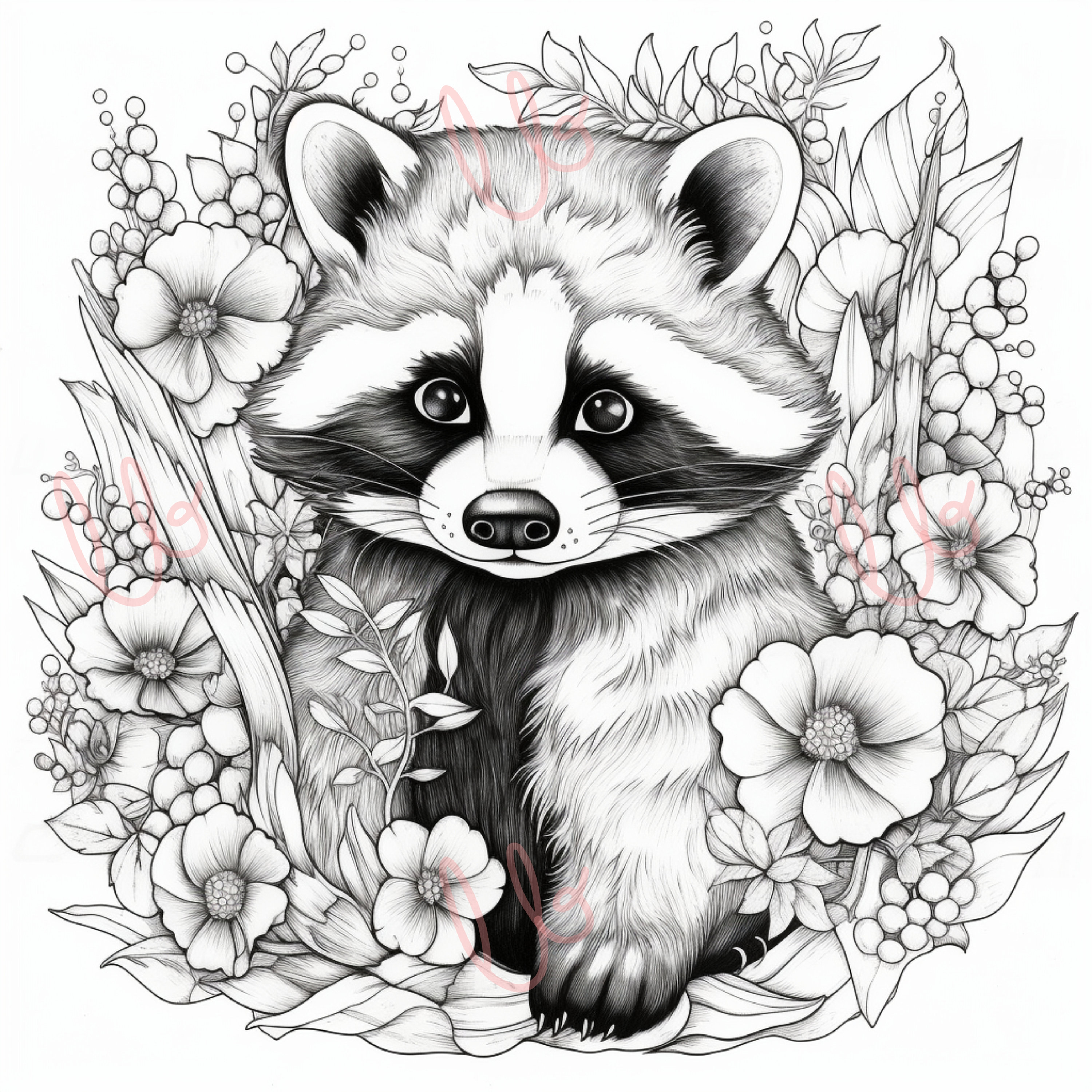 Raccoon coloring