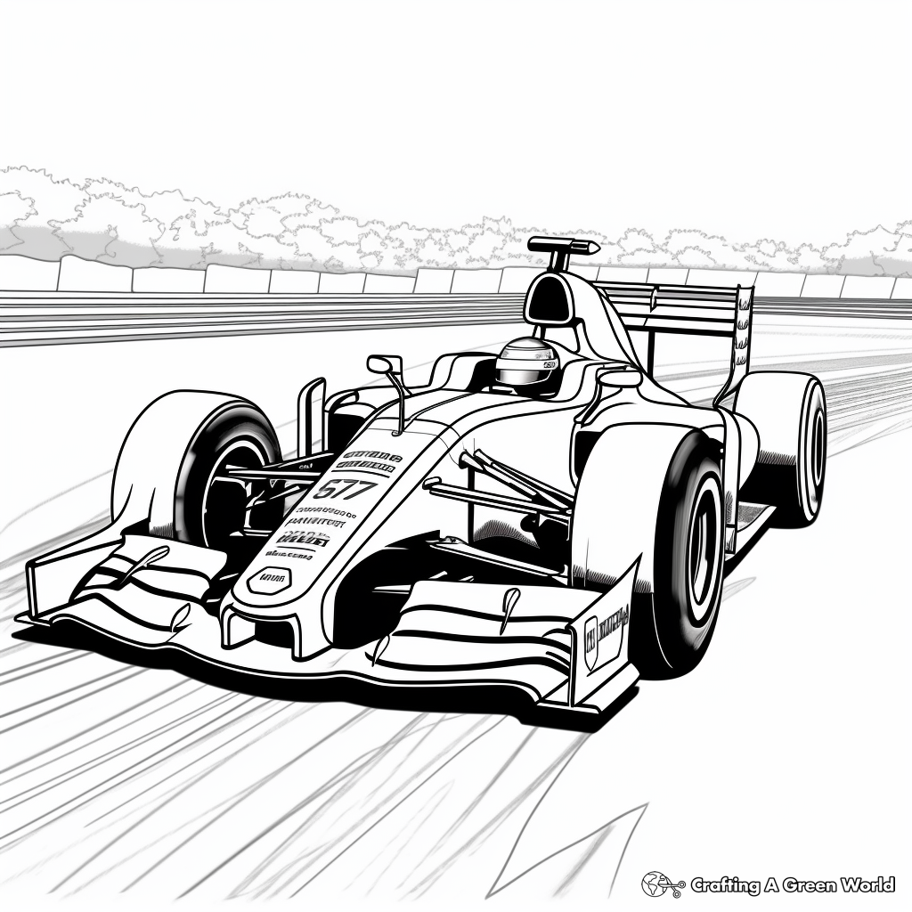 Race car coloring pages