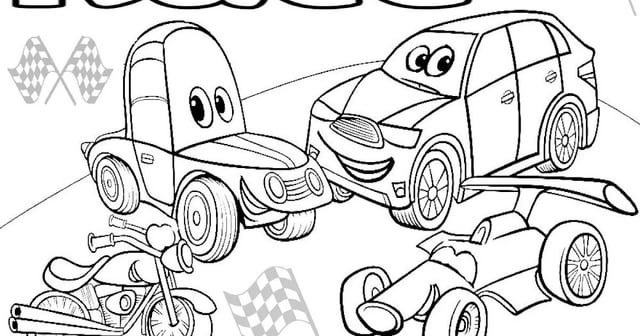 Race car coloring pages for kids rcoloringpagespdf