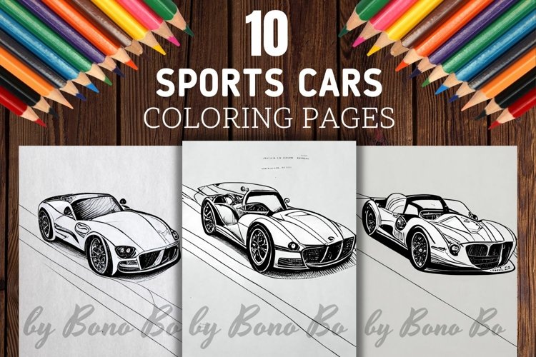 Sports cars coloring pages