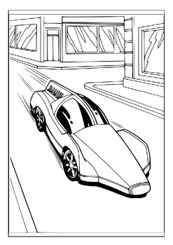 Printable hot wheels coloring book for kids where creativity meets speed