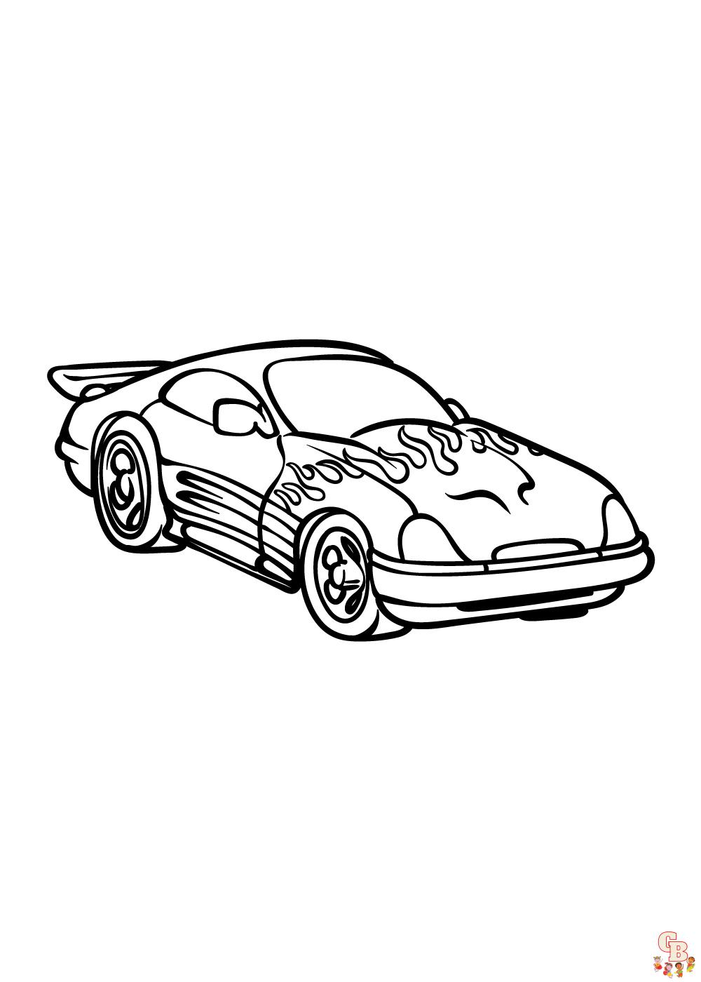 Race car coloring pages