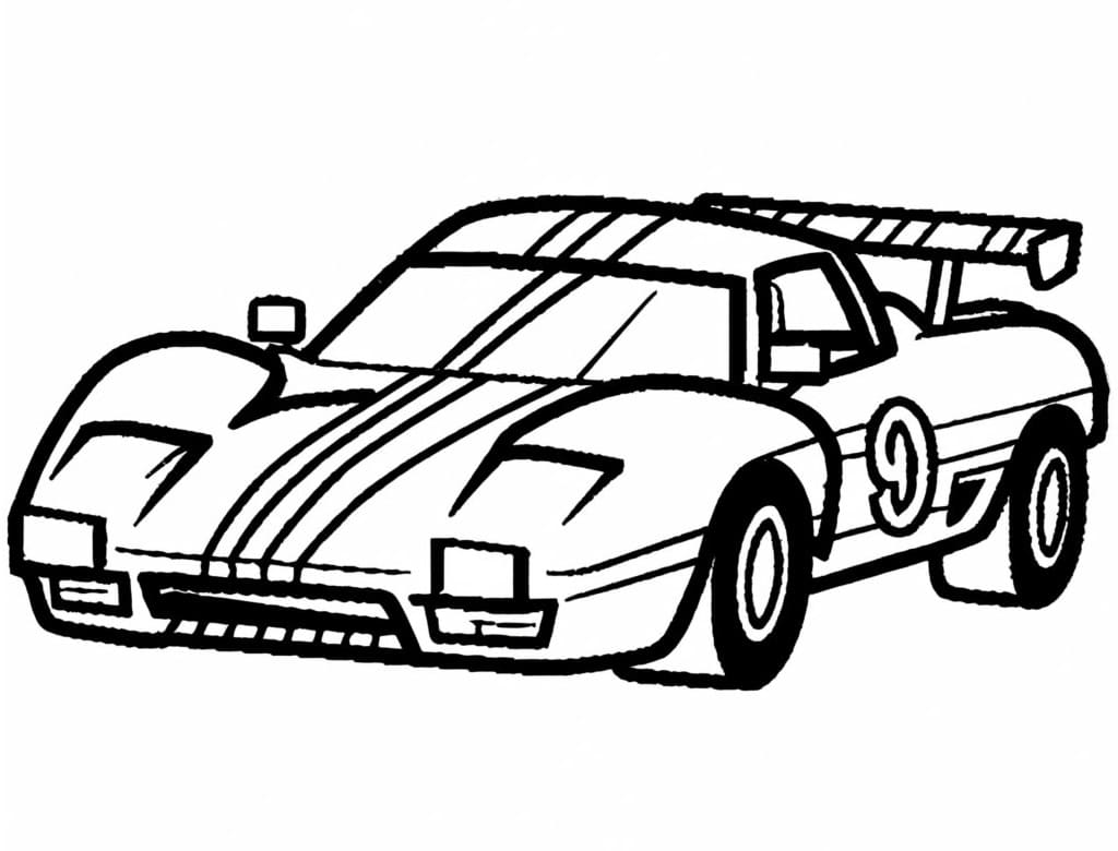 Race car coloring pages