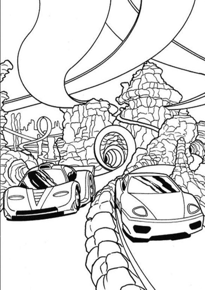 Free easy to print race car coloring pages
