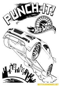 Hot wheels coloring pages