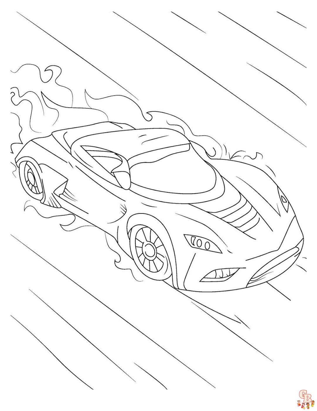 Race car coloring pages