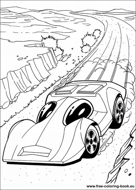 Coloring pages hot wheels