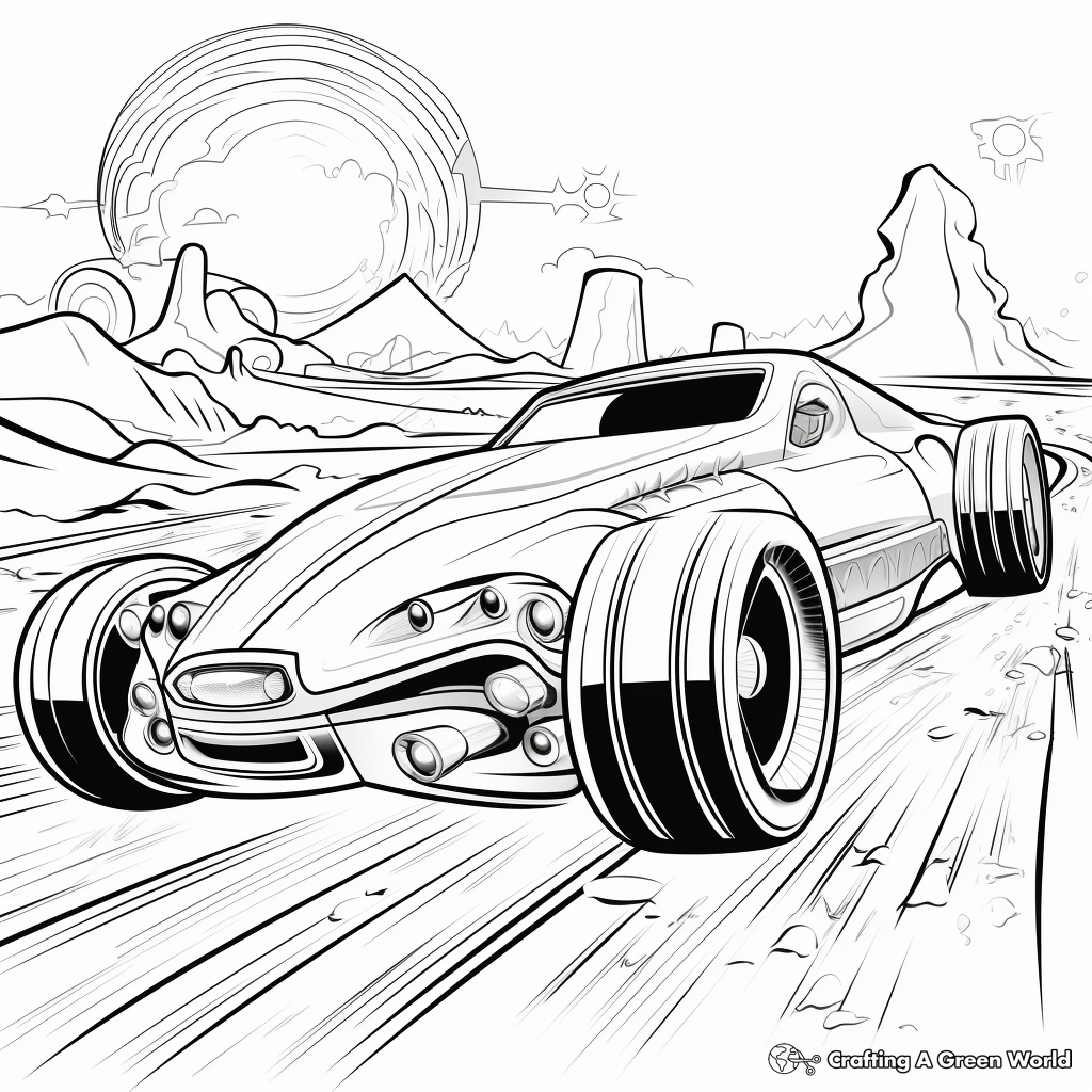 Derby car coloring pages