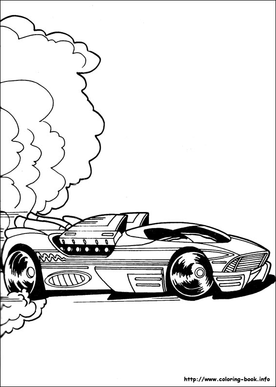 Hot wheels coloring picture