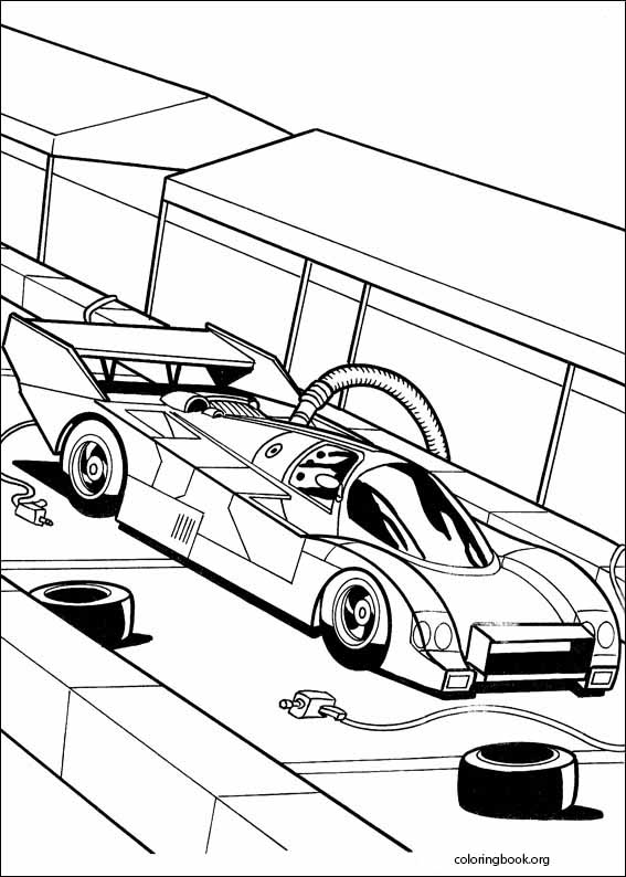 Hot wheels coloring page