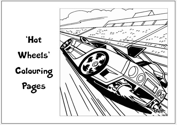 Hot wheels colouring book pack x a sheets rainy day holiday craft for children