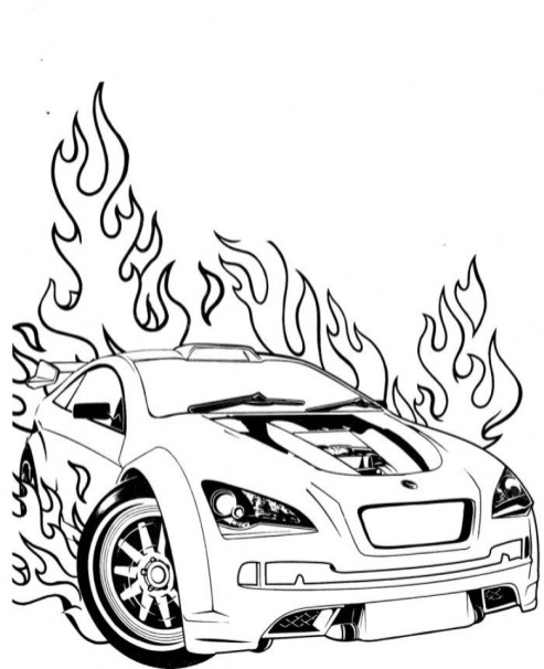 Free printable race car coloring pages