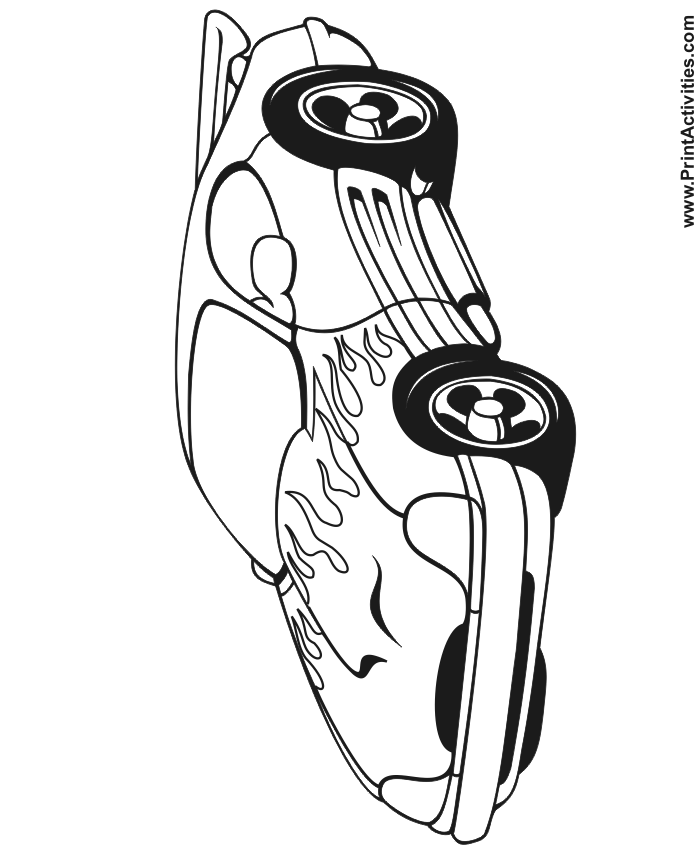 Sports car coloring page sports car