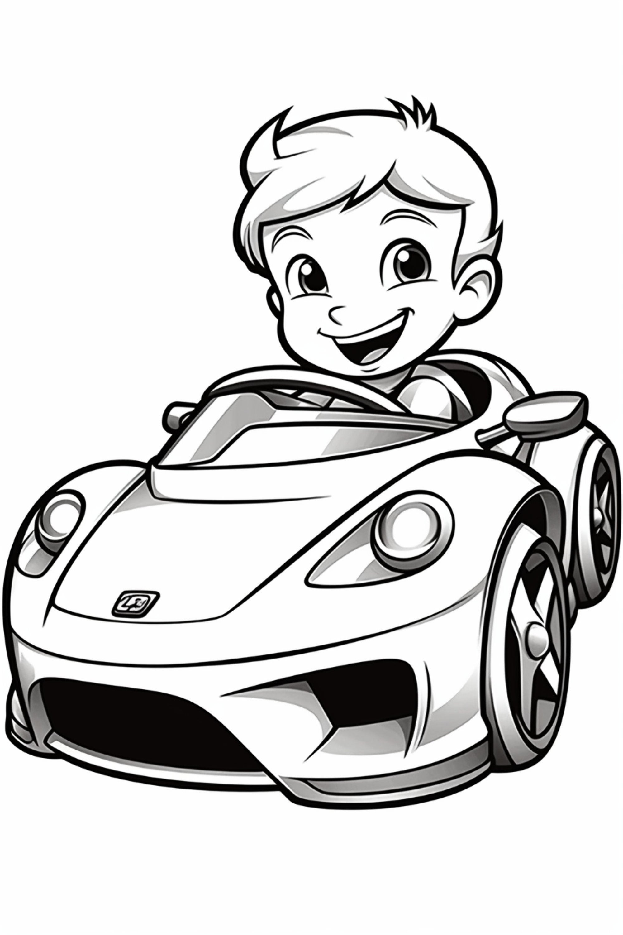 Race car coloring pages instant download