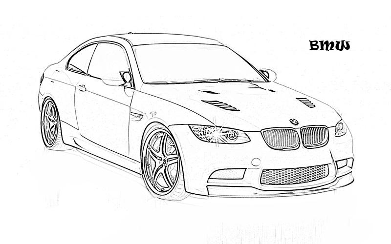 Exotic cars printable coloring page for kids