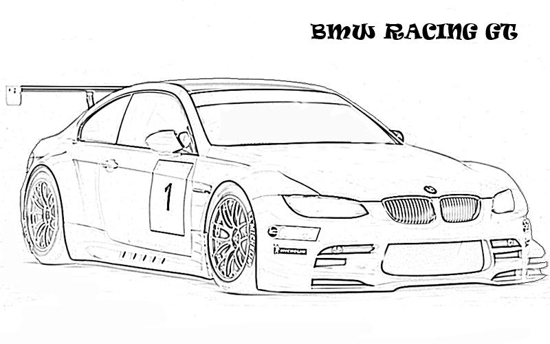 Exotic cars printable coloring page for kids