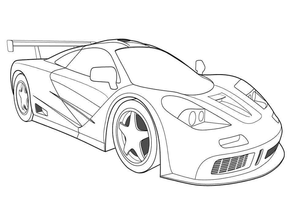 Coloring pages race car colorful cars coloring page