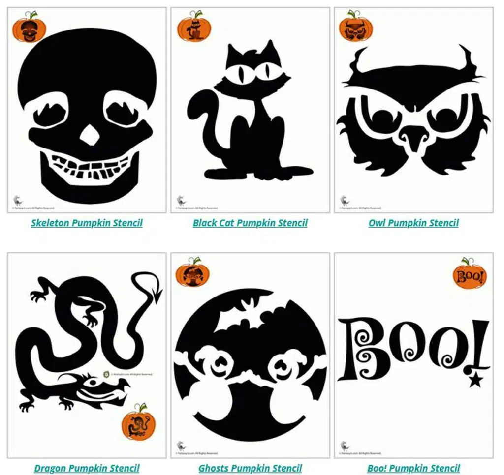 Huge list of free printable pumpkin stencils carving templates