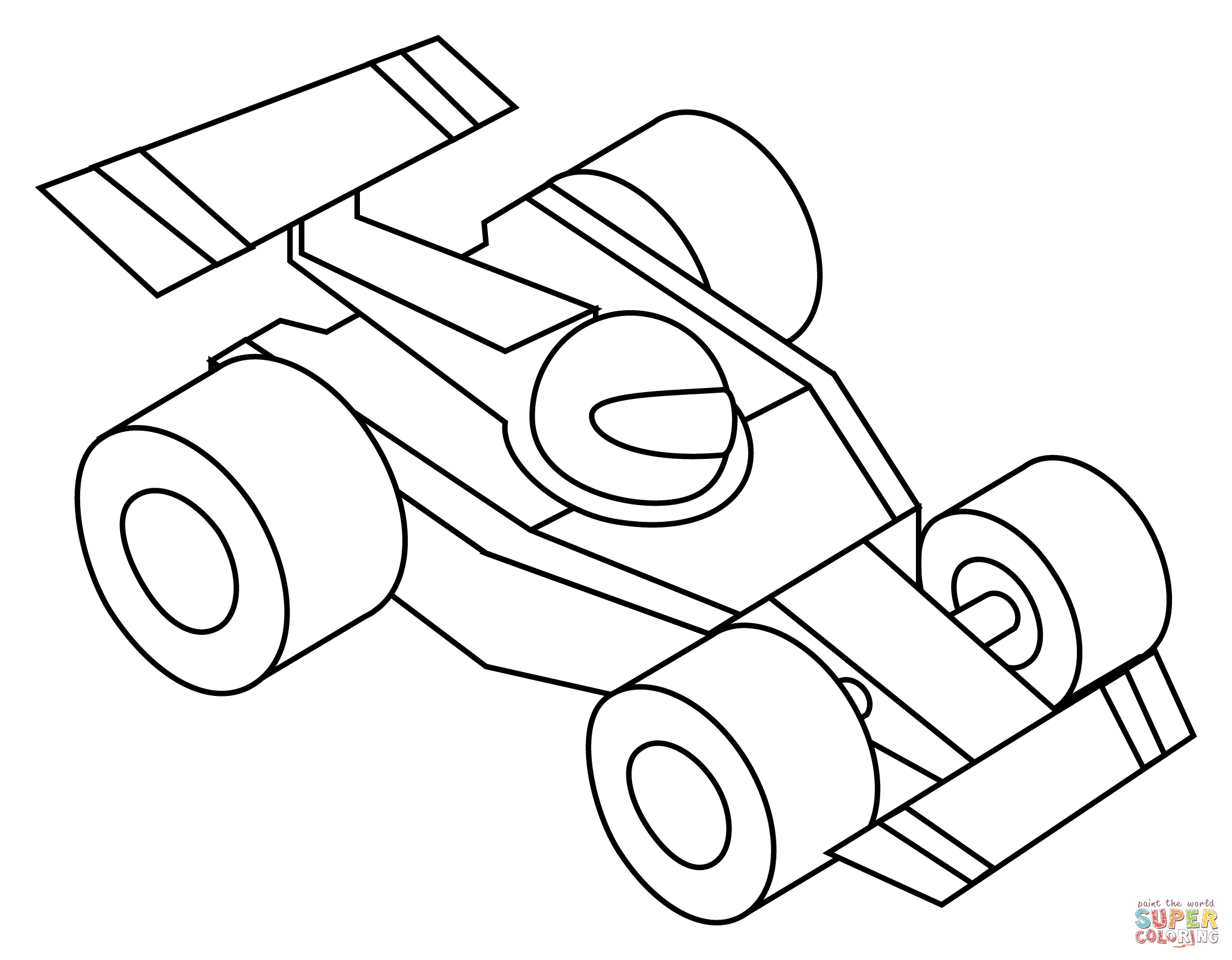 Racing car coloring page free printable coloring pages