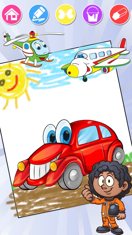 Cars coloring pages race by kideo tech ltd