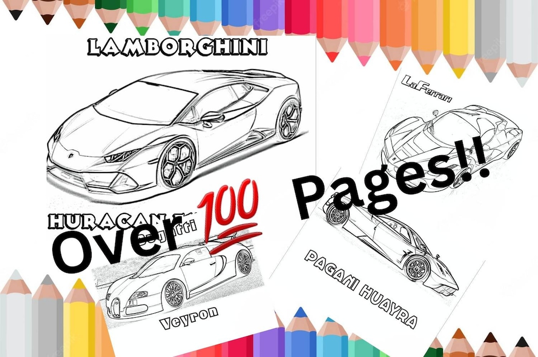 Over pages exotic car printable coloring pages