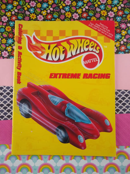 Vintage hot wheels mattel extreme racing coloring activity book â