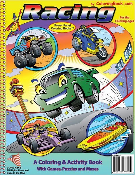 Racing coloring book by n wayne bell rbcb other format barnes noble