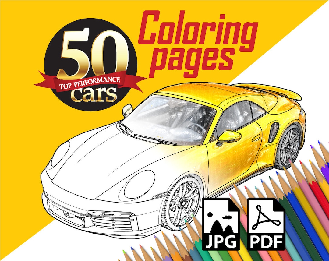 Cars coloring pages cars coloring book sports car coloring pages printable coloring pages sports cars coloring book jpg pdf