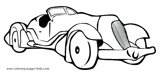 Car coloring page