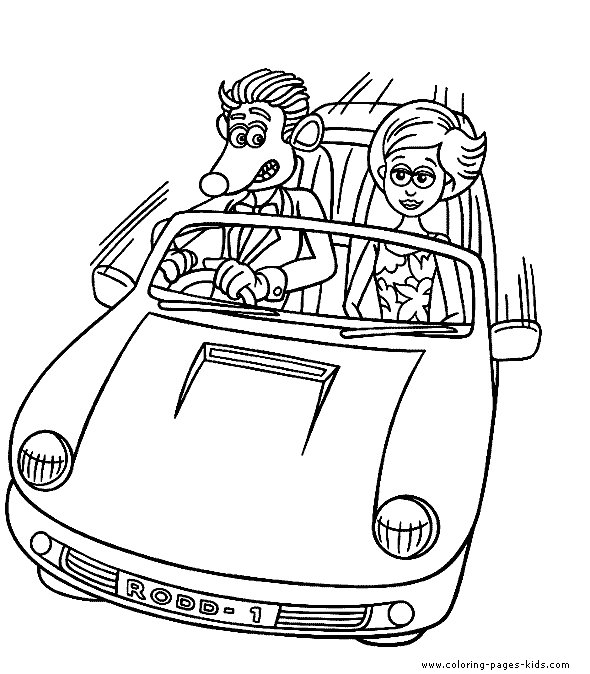 Car coloring page