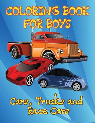 Cars trucks and race cars coloring book for boys unique coloring pages cars trucks race cars supercars and more popular cars for kids ages