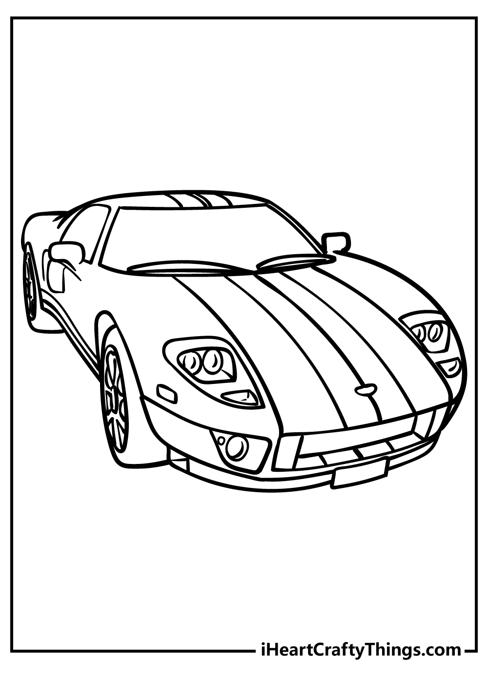 Race car coloring pages free printables