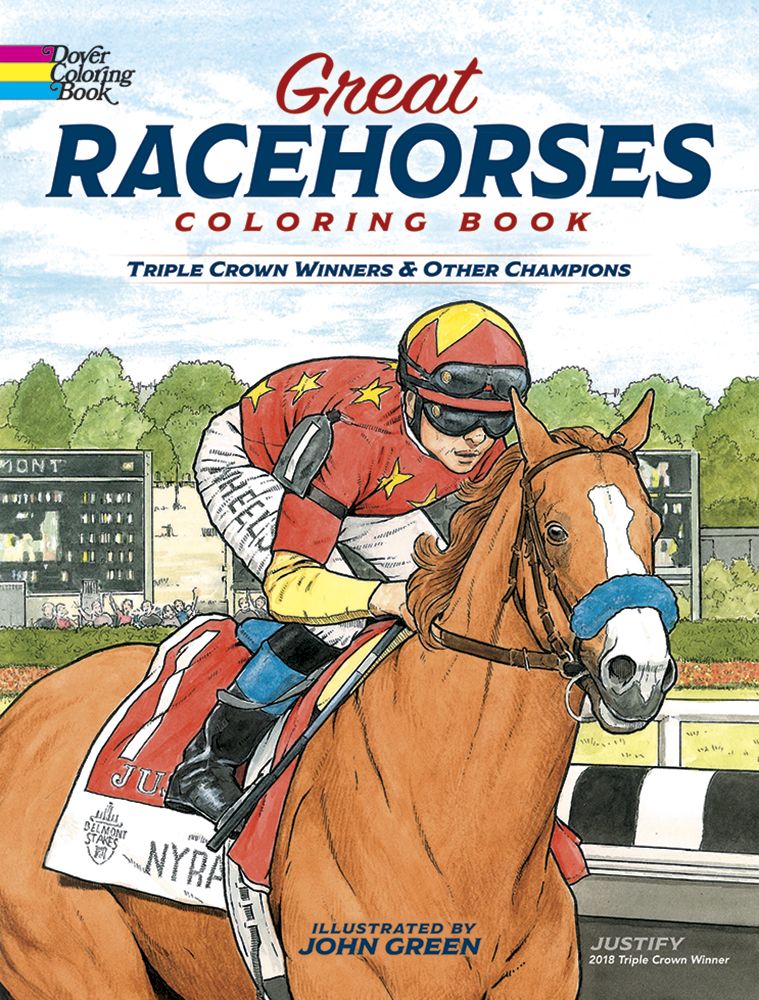 Great racehorses coloring book triple crown winners and other champions