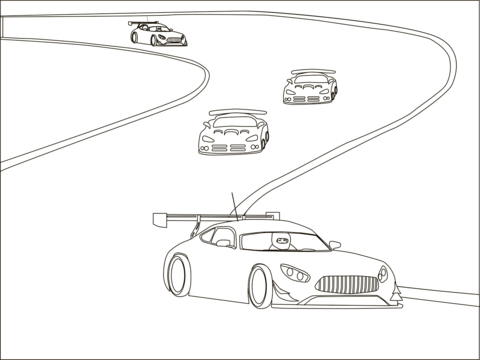 Car racing coloring page free printable coloring pages