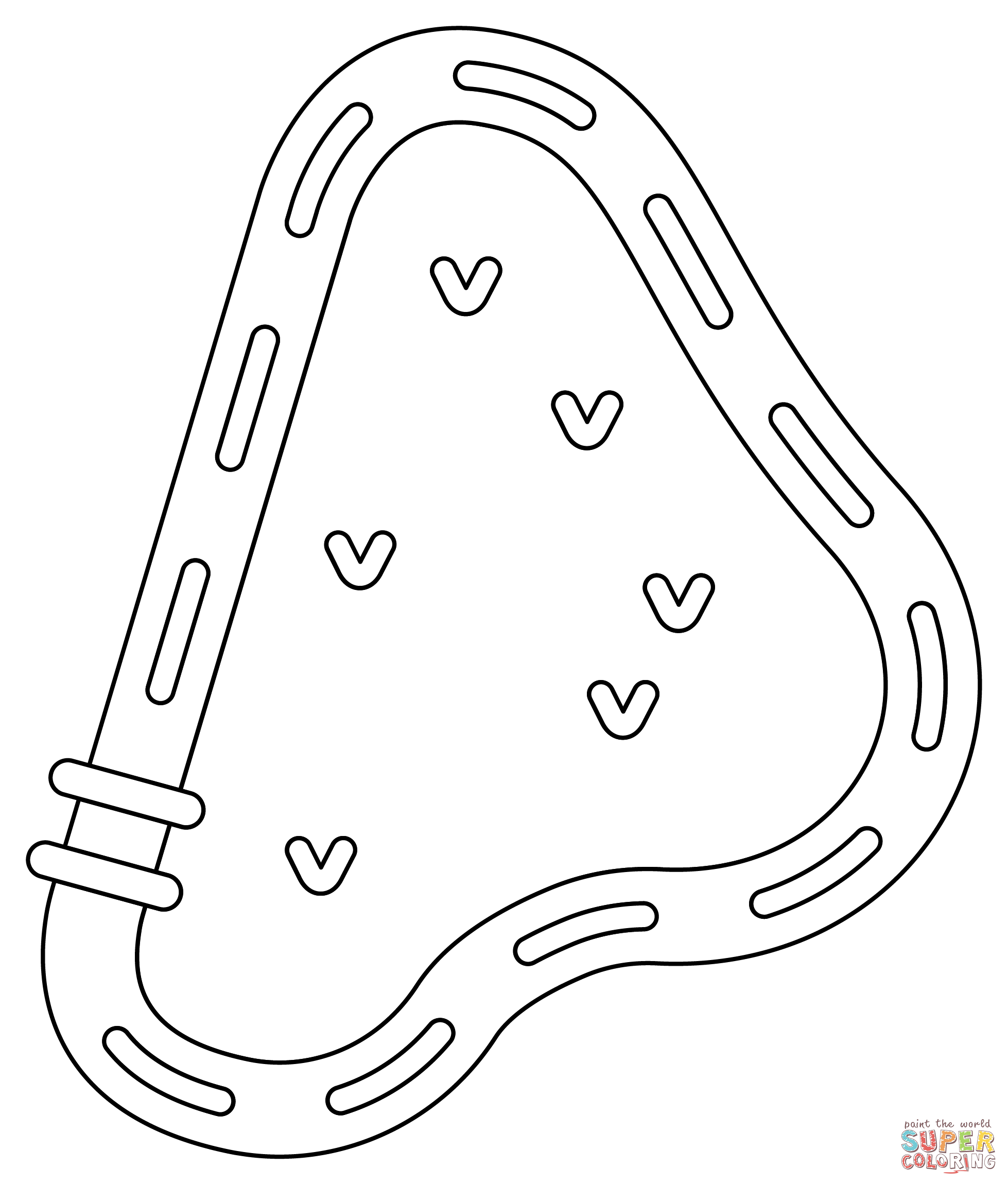 Race track coloring page free printable coloring pages