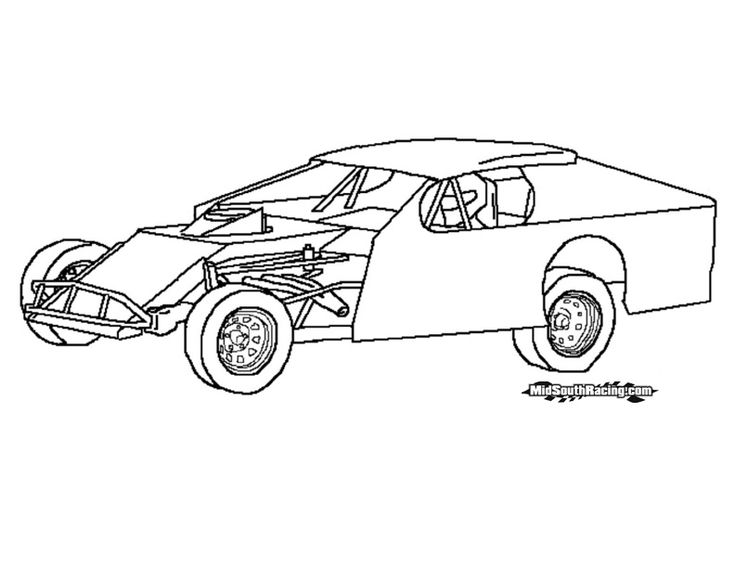 Pin by richard b on drawings race car coloring pages cars coloring pages dirt late models