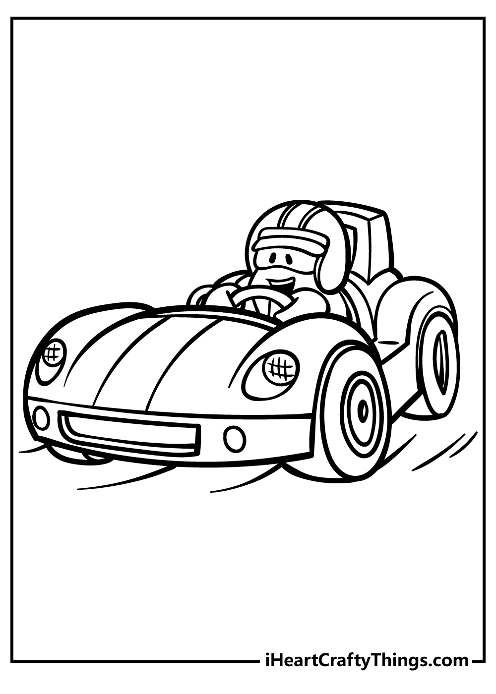 Race car coloring pages free printables