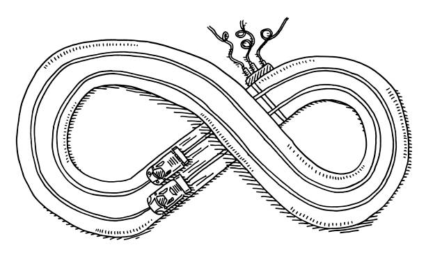 Toy race track stock illustrations royalty