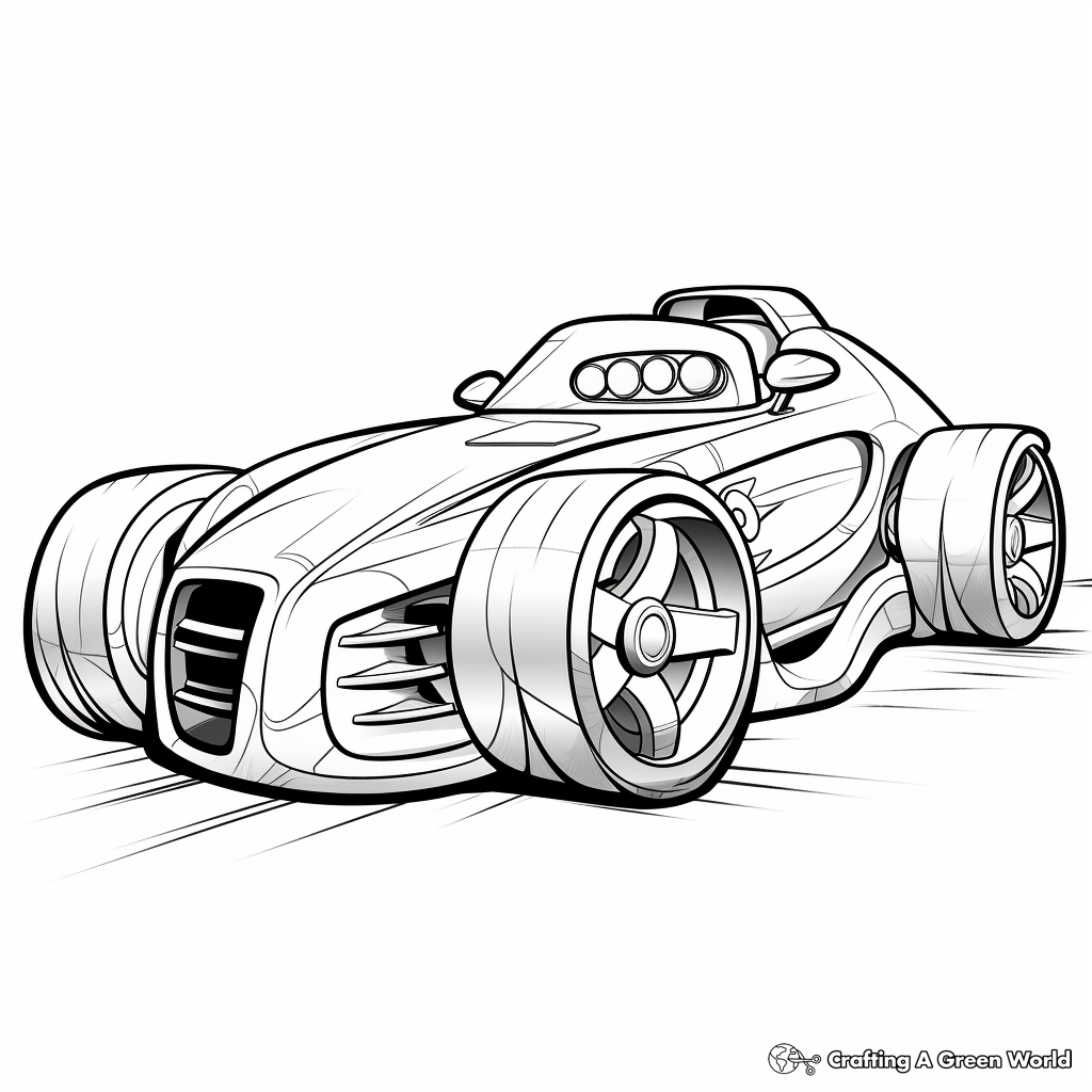 Race car coloring pages