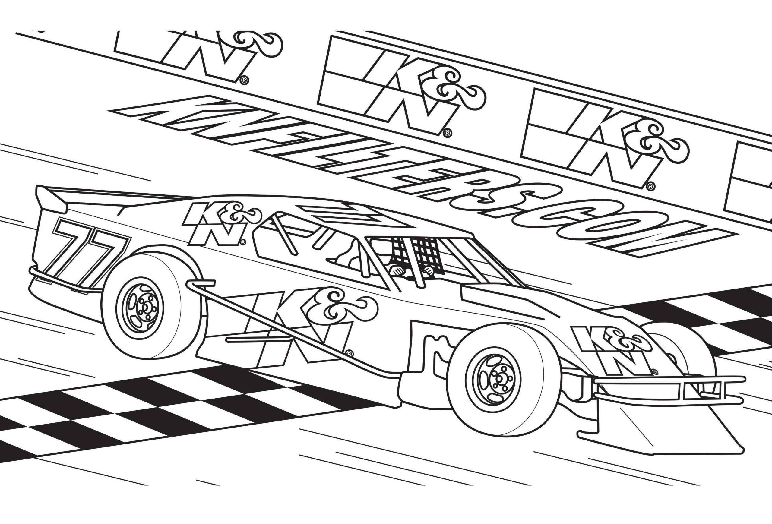 Coloring pages free printable race car coloring pages sprint for kids scaled