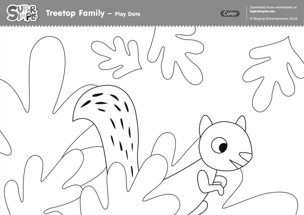 Treetop family coloring pages