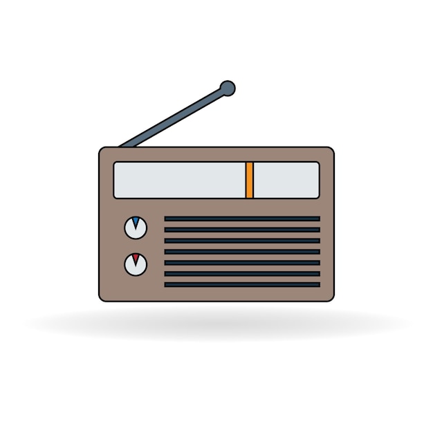 Premium vector radio illustration