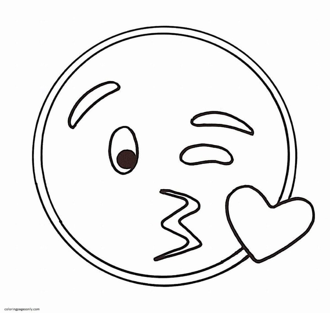 Emoji coloring pages