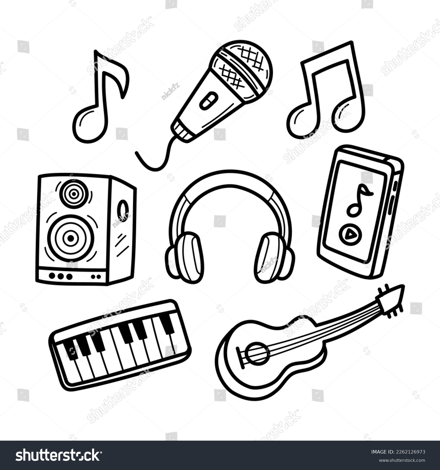 Music speakers doodle images stock photos d objects vectors