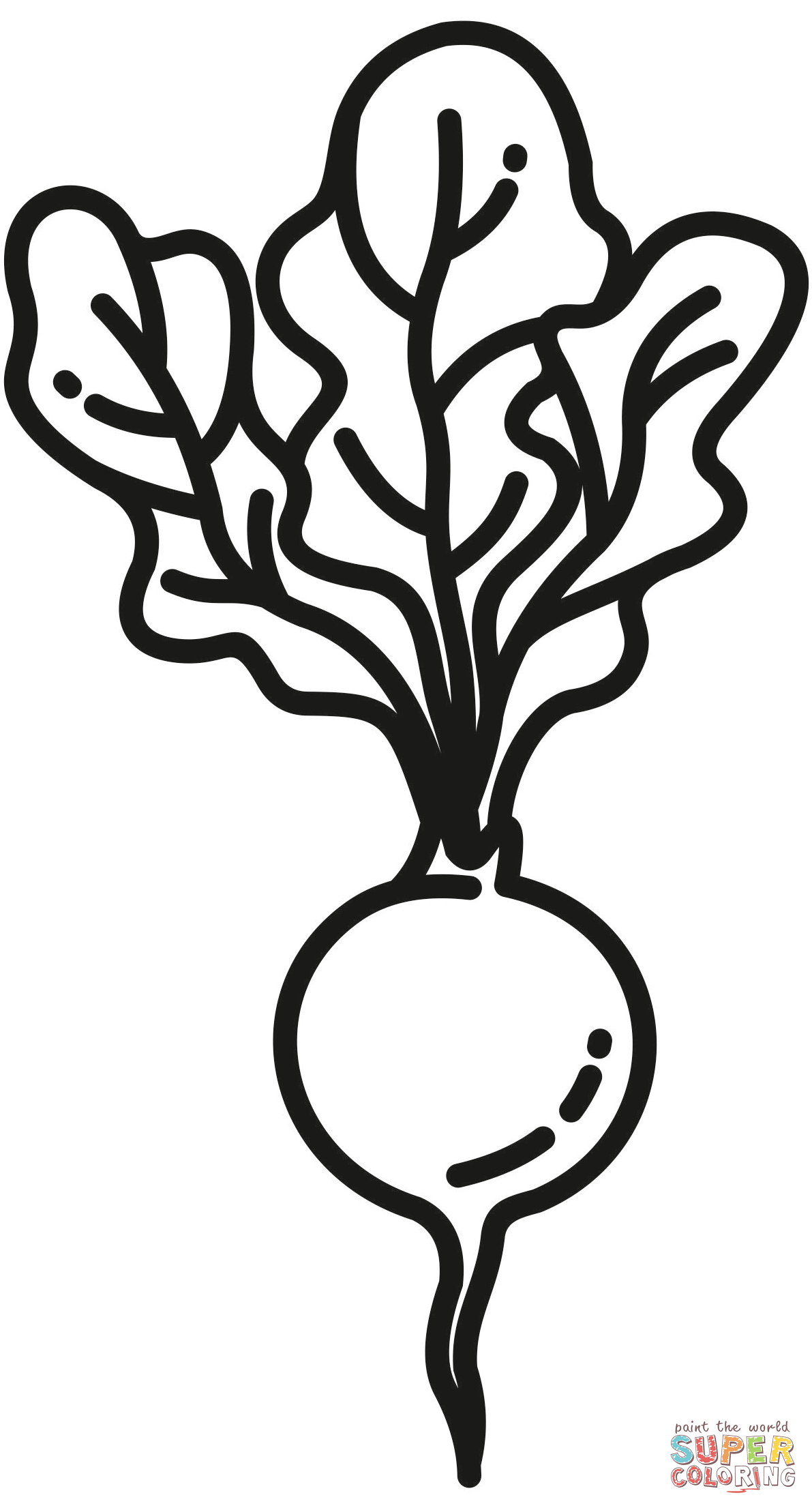 Radish coloring page free printable coloring pages