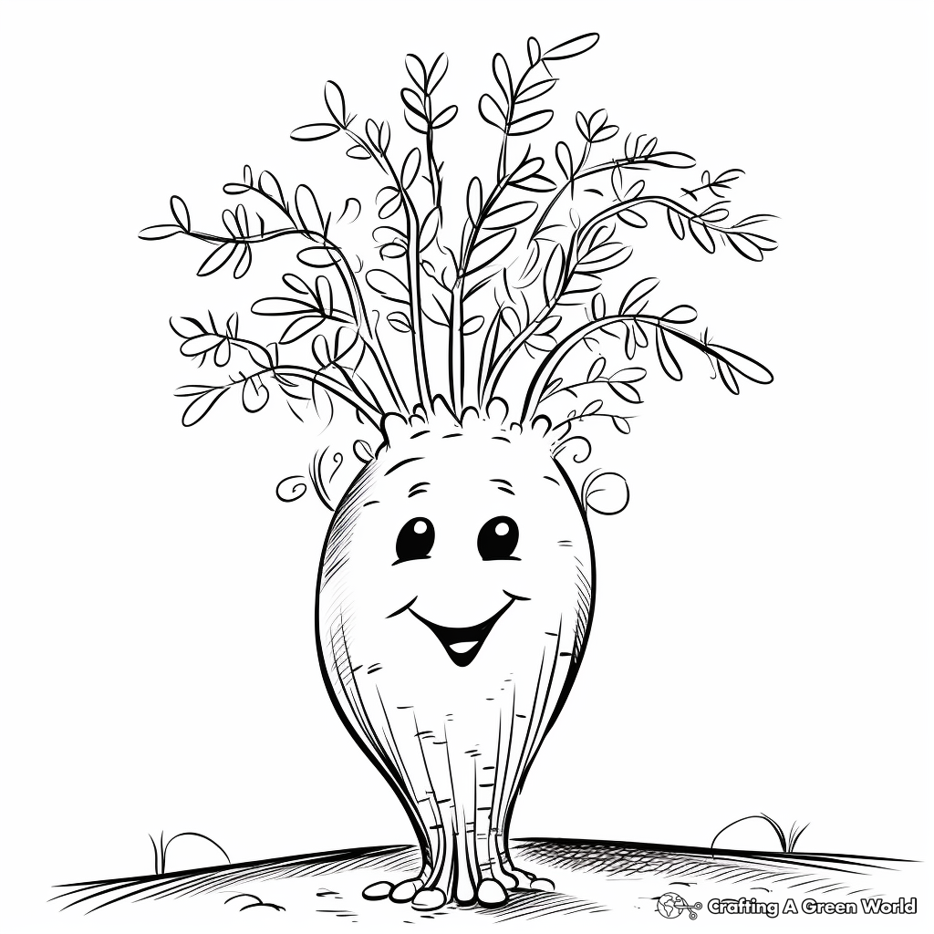 Vegetable coloring pages