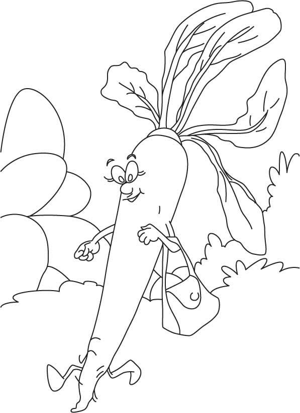 Radish going to market coloring page download free radish going to market coloring page for kids best coloring pages