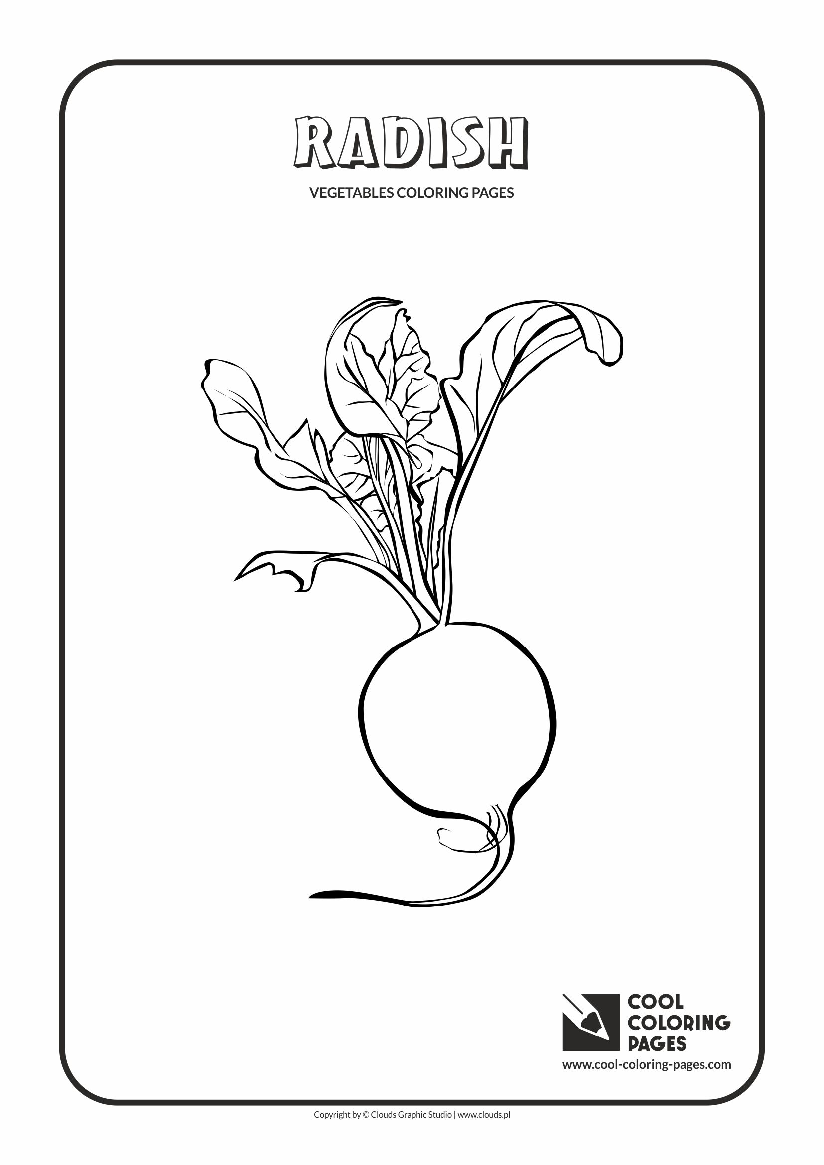 Cool coloring pages radish coloring page