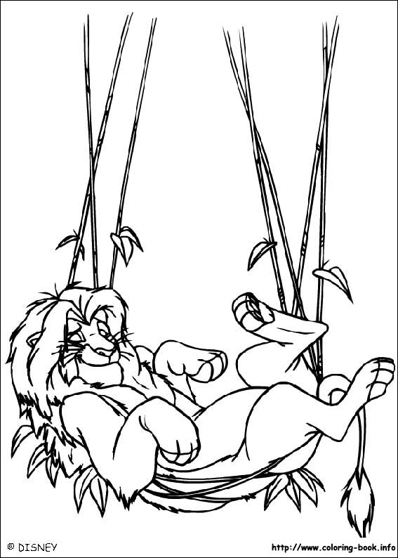 The lion king coloring picture